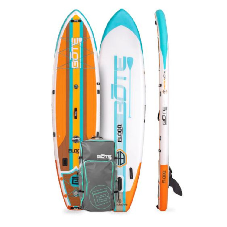 Bote Flood Aero Inflatable 11' SUP Stand Up Paddleboard with Carbon Paddle - Image 2
